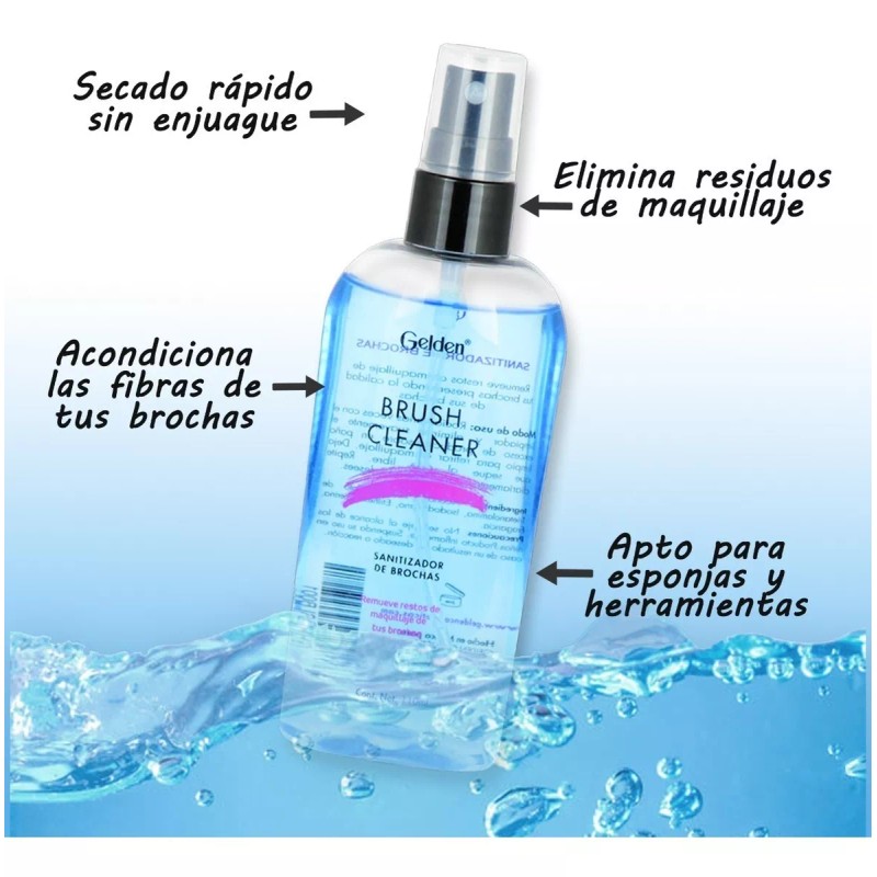 Gelden Sanitizador Y Limpiador De Brochas 110 Ml - 2