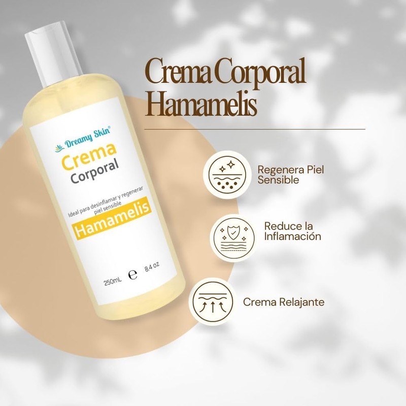 Crema Corporal Hamamelis y Caléndula 250ml