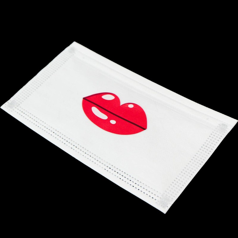 Non-woven Mask Urulu Lip Pattern Cute Mask Individual Packaging (3