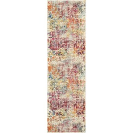 Nourison Celestial Pink/Multicolor 2' x 6' Area Rug, Vintage, Abstract, Easy Cleaning, Non Shedding, Bed Room, Living Room, Dining Room, Kitchen, (6' x Runner)