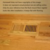 Homewell White Oak Wood Floor Register Vent, Flush Mount with
