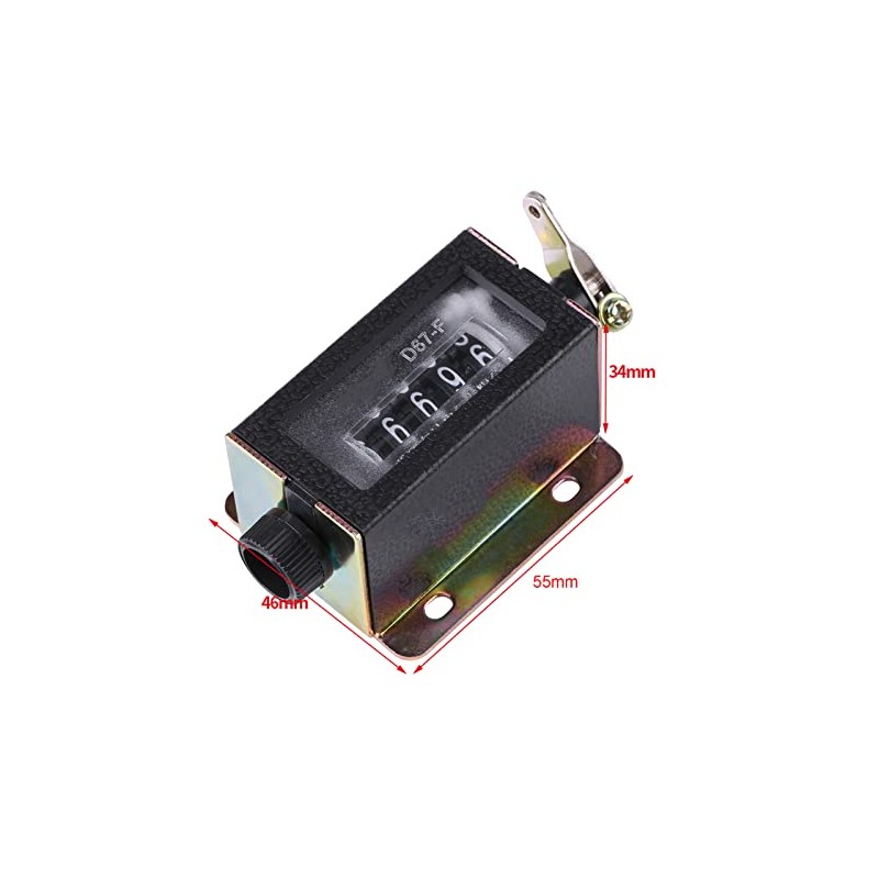 Chazcool 5 Digit Tally Counter, 0-99999 Resettable Manual Hand Mechanical