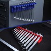 WORKPRO 2-Piece Magnetic Wrench Organizer Wrench Rack Tool Trays SAE&Metric