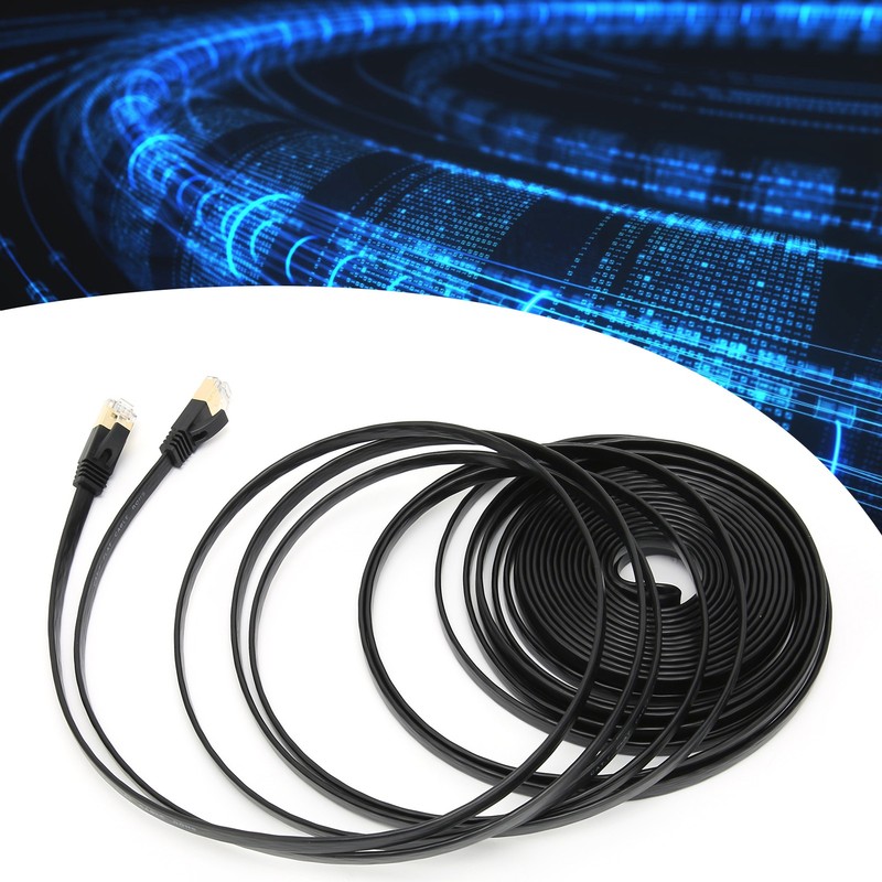 Network Cable 10 Gigabit Double Shielded CAT7 8‑Core Twisted Pair