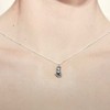 Sterling Silver Fox Charm Necklace, 18"