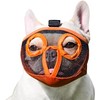 Bozal corto hocico para perro, malla transpirable ajustable para morder,