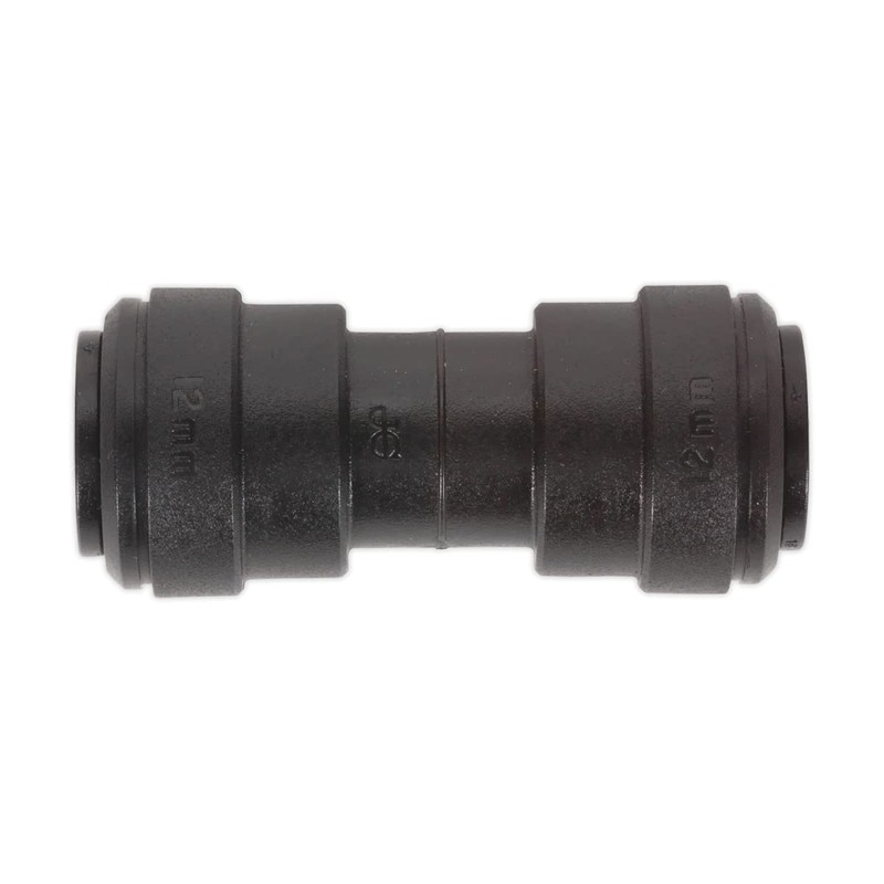 Sealey JGCS12 Straight Coupling 12mm Pack of 5, John Guest