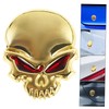 Gatuida Metal Skull Car Sticker Decal Black Automotive for Car