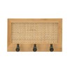 WENKO Allegre Decorative Hook Rack Made of High-Quality Bamboo and