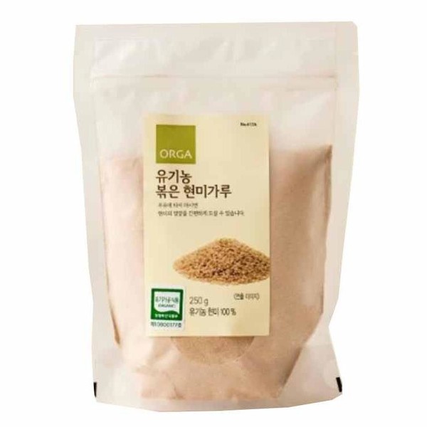 ORGA brown rice nutrition organic roasted brown rice powder (250g) breakfast meal replacement / ORGA 현미의영양 유기농 볶은현미가루 (250g) 아침식사 식사대용