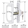 Eockatoo Sliding Glass Patio Door Handle Replacement Set with Key