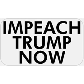 Impeach Trump Now - 100 Stickers Pack 2.25 x 1.25 inches - Political Slogan