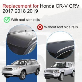 CARMOCAR Roof Rack Cross Bars Replacement for Honda CR-V CRV 2017 2018 2019 with Side Rails,Factory Style Top Cargo Roof Racks Cross Trail Bars Canoe Kayak Snowboards skis Bikes