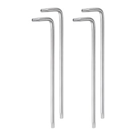 HARFINGTON 4pcs Torx Hex Key Wrenches, T27 High Carbon Steel Extra Long Arm Torx Hex Key Wrench L-Shape Star Keys for Automotive Lawn Equipment and Engine Repairs