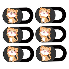 DOITOOL 6pcs Ultra Thin Camera Protective Cover Slide for Laptop Tablet Privacy Lid with Curve Edges Easy to Use Webcam Shutter Compatible with Devices