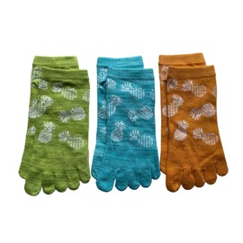 Mode Select M04 Men's Ankle Socks, Summer Socks, Thin, Sports, Antibacterial, Odor Resistant, 5 Toe Socks, For Cold Removal, 100% Cotton, 9.8 - 10.6 inches (25 - 27 cm), 3 Pairs