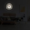 eYotto Night Light Wall Clock for Bedroom, Illuminated Wall Clocks
