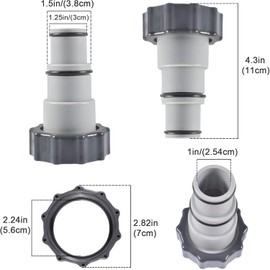 Pool Hose Adapter A, 32 mm and 38 mm Pool Hose Adapter, Pool Hose Adapter, Pool Hose for Replacement Adapter for Pool Hose (A)