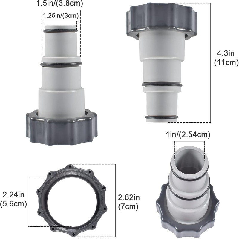 Pool Hose Adapter A, 32 mm and 38 mm Pool
