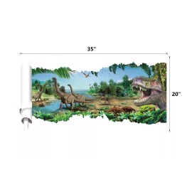 Unbranded 3D dinosaur Jurassic Removable Wall Stickers Decal Kids bed room Home Decor USA