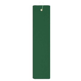 Hunter Green 100% Cotton Golf Towel Tri-Fold with Grommet & Hook for Golf Bag