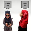 Yaqeen Girls Hijab 1-7 yrs Children Scarf islamic Headscarf Instant