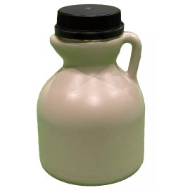 Sugarhill Case of 18 Empty, New, Maple Syrup Blank Plastic Half Pint Jugs w/tamper ev caps