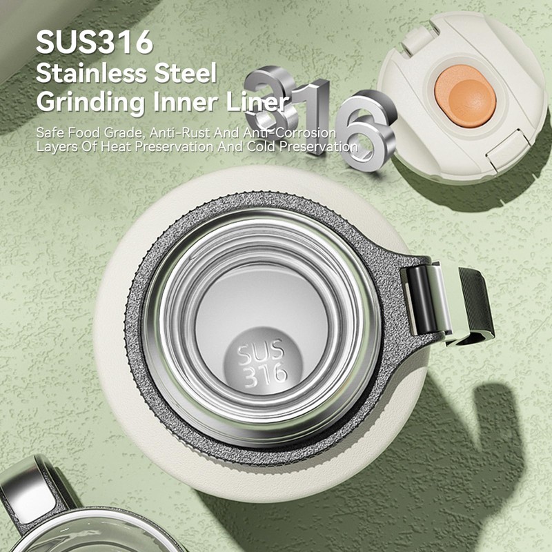 XUDREZ Stainless Steel Thermos Flask with Layer Filter, Thermos Flask