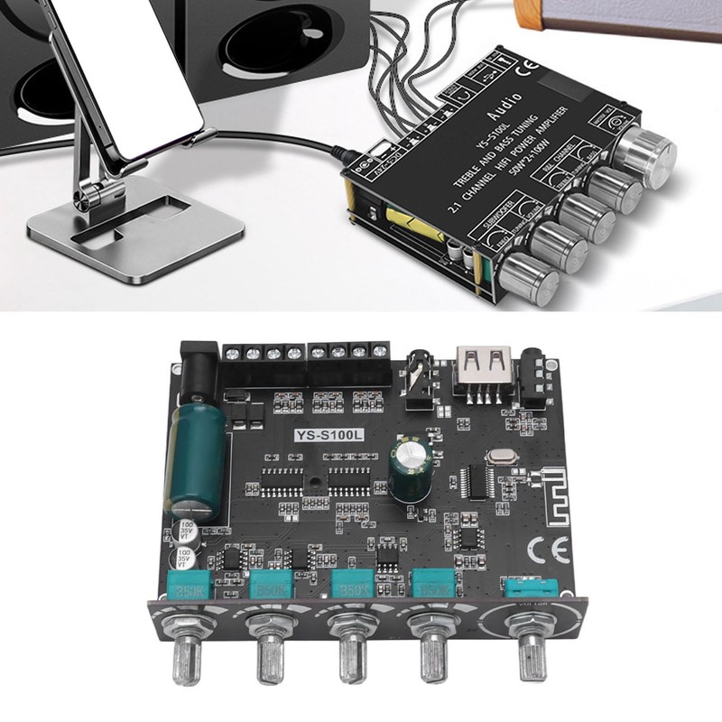 Bluetooth Power Amplifier Board 2.1 Channel 2x50W 100W APP Control