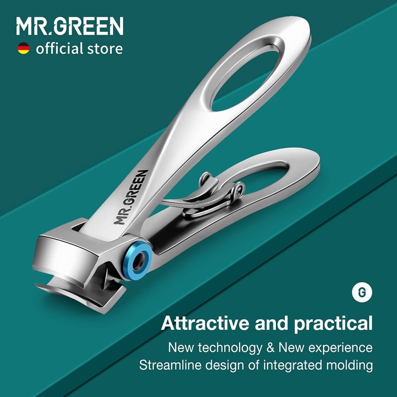 MR.GREEN Nail Scissors with Wide Jaw Sharp Nail Scissors Stainless