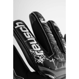 Reusch Attract Infinity Goalkeeper Gloves with Very Good Grip and Inseam Cut, 8, Black