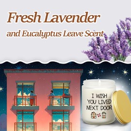 Funny Housewarming Candle - Best Friend Gift Birthday Gifts for Women Men - Bestie Gifts for Women Friendship Gifts - Sisters Gifts from Sister - Lavender Scented Candles - New Home Apartment Gifts