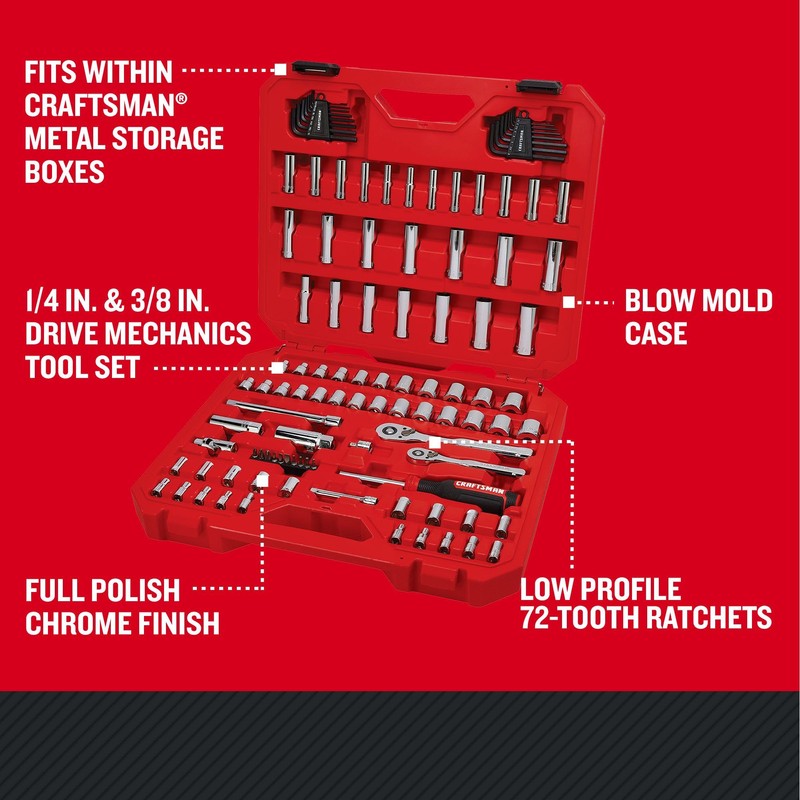 CRAFTSMAN 105Pc Mechanics Tool Set (CMMT12123)