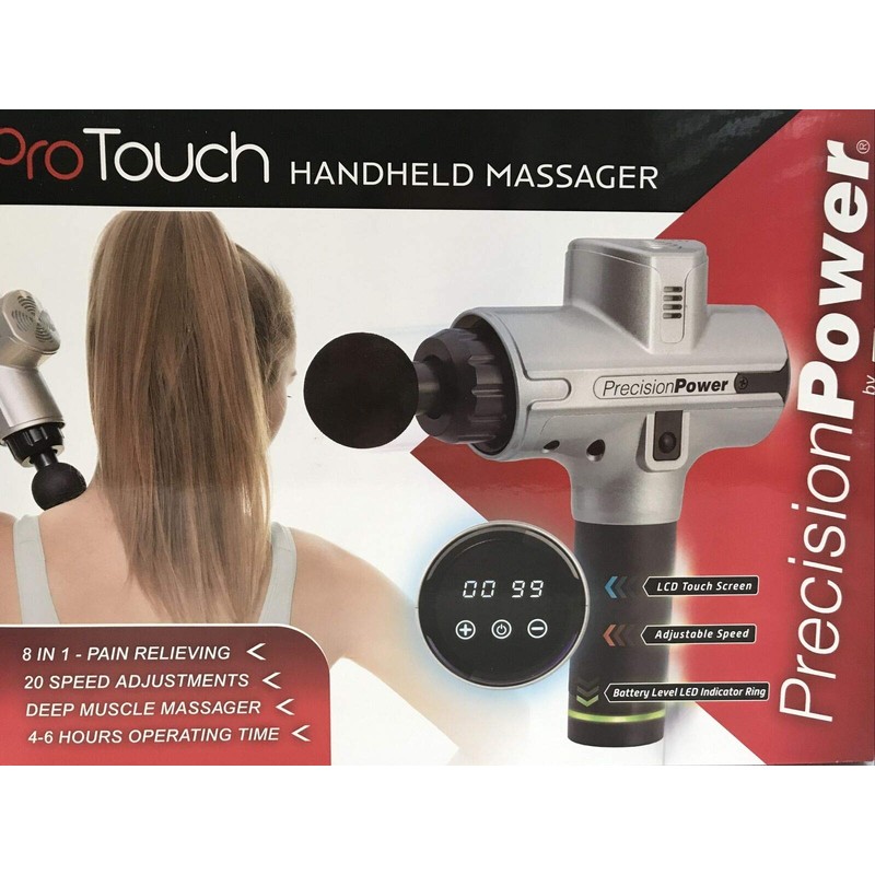 EPSILON Precision Power PMG-12 ProTouch Handheld Massager. Silver