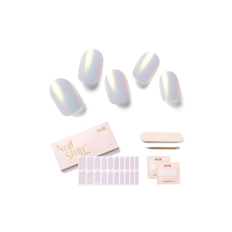 NAILOG Tiras Semicuradas De Gel Para Uñas 20 Pzas Pegatinas