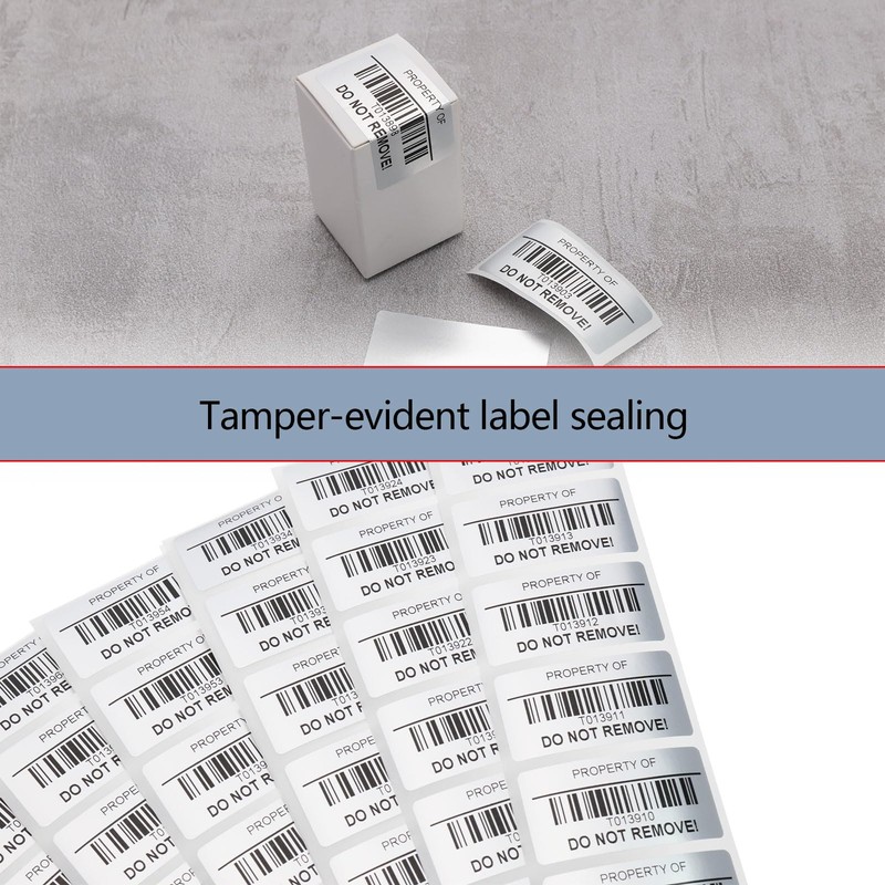 LT Easiyl 100pcs Transfer Tamper-proof Security Void Stickers Evident Security
