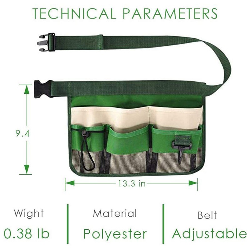 Gardening Tools Belt Bags Oxford Cloth Garden Waist Bag Hanging