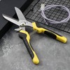 2PCS Scissors All Purpose, Tin Snips for Cutting Metal Sheet,