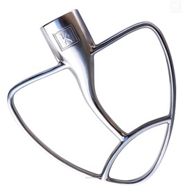 Premium Stainless Steel Beater - for Kitchenaid Tilt-Head Mixers - 100% Dishwasher Safe - Hand Polished - Fits Artisan, Classic, KSM150, K45SS, KSM100, KSM75, KSM90 and Many More