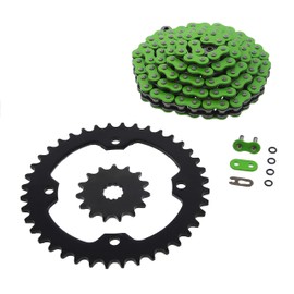 2004-2007 fits Yamaha YFZ450 YFZ 450 Green O-Ring Chain & Black Sprocket 15/40 100L