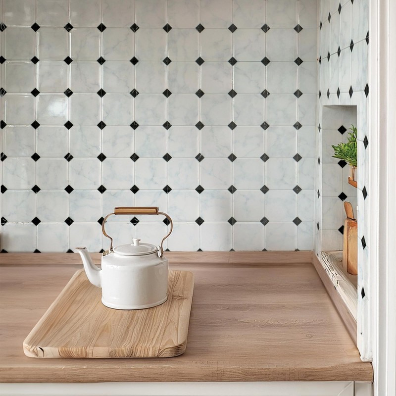 SMART TILES Peel and Stick Backsplash - 5 Sheets of