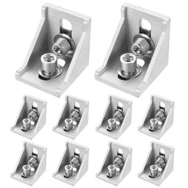 Corner Bracket Aluminium Profile 40 x 40 mm Angle Connector 90 Degree Aluminium Angle Aluminium Profile Fixing Corner Angle Groove 8 Mounting Material for Aluminium Profile 40 x 40 Mounting Material