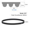 sourcing map 10pcs 2GT Timing Belt Closed Loop Rubber Belts
