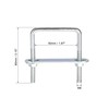 sourcing map M6 Square U-bolt Square Shackle Bolts 50 mm