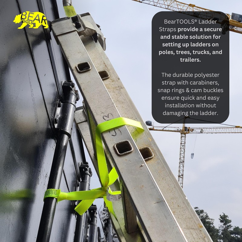 BearTOOLS Ladder Safety Sling Adjuster Stabilizer for Lower Ladders Cam
