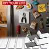 TSUYA Magnetic Strips, 0.15 inches（4mm）Thick Strong Adhesive Flexible Magnetic Tape