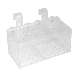 Fish Breeding Box, Acrylic Fish Isolation Box Transparent Aquarium Acclimation Hatchery Incubator with Suction Cups Aquarium Breeder Box for Newborn Fry Shrimp