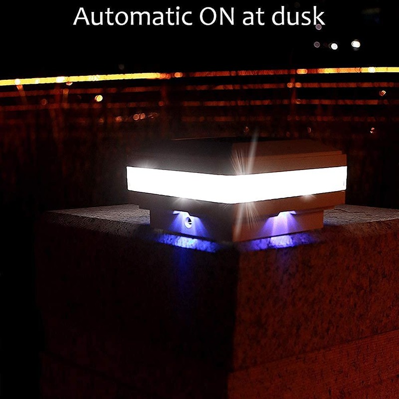Sumaote Solar Post Cap Light, 52 LEDs 160 Lumen Outdoor