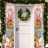 Happy Easter Decorations Easter Bunny Font Porch Weclome Sign Easter