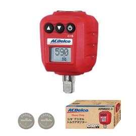 ACDelco ARM602-3 Digital Torque Adapter, 3/8" (9.53 mm) Measuring Range, 8-80 Nm, High Precision, Built-in Buzzer & LED Warning Light, ISO6789, Calibration Certificate Included, Auto Engine Repair,
